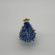 8 cm Brushed Tree Coloured Glaze Decoration 8 cm Brushed Tree Coloured Glaze Decoration