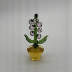 Large Flower Pot Coloured Glaze Decoration